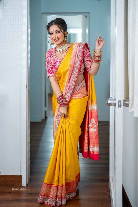 Yellow Saree